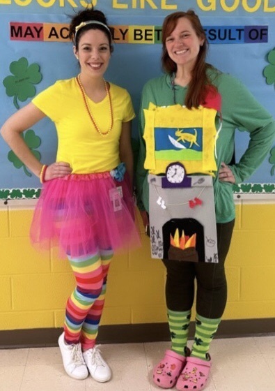 people in costumes